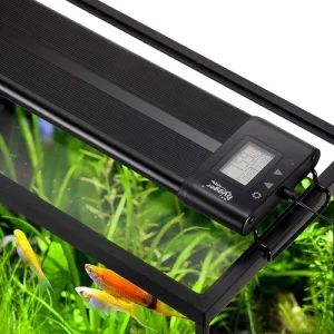 hygger Aquarium LED Light 20W Full Spectrum Programmable Fish Tank Light Black