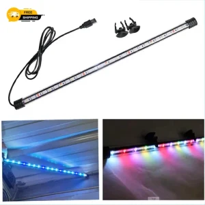 Submersible Aquarium Light Underwater RGB Multicolour LED Lights for Fish Tank