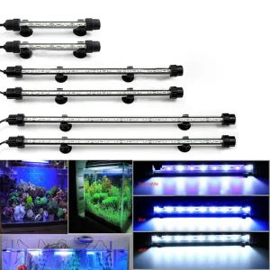 Aquarium Fish Tank LED Light RGB White Blue Light Bar Lamp Waterproof 4 Sizes